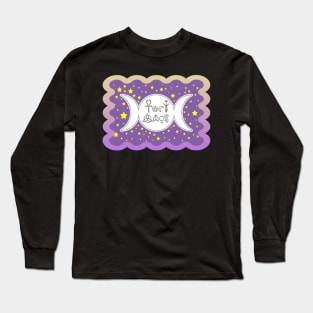 PURPLE MOON GODDESS Long Sleeve T-Shirt